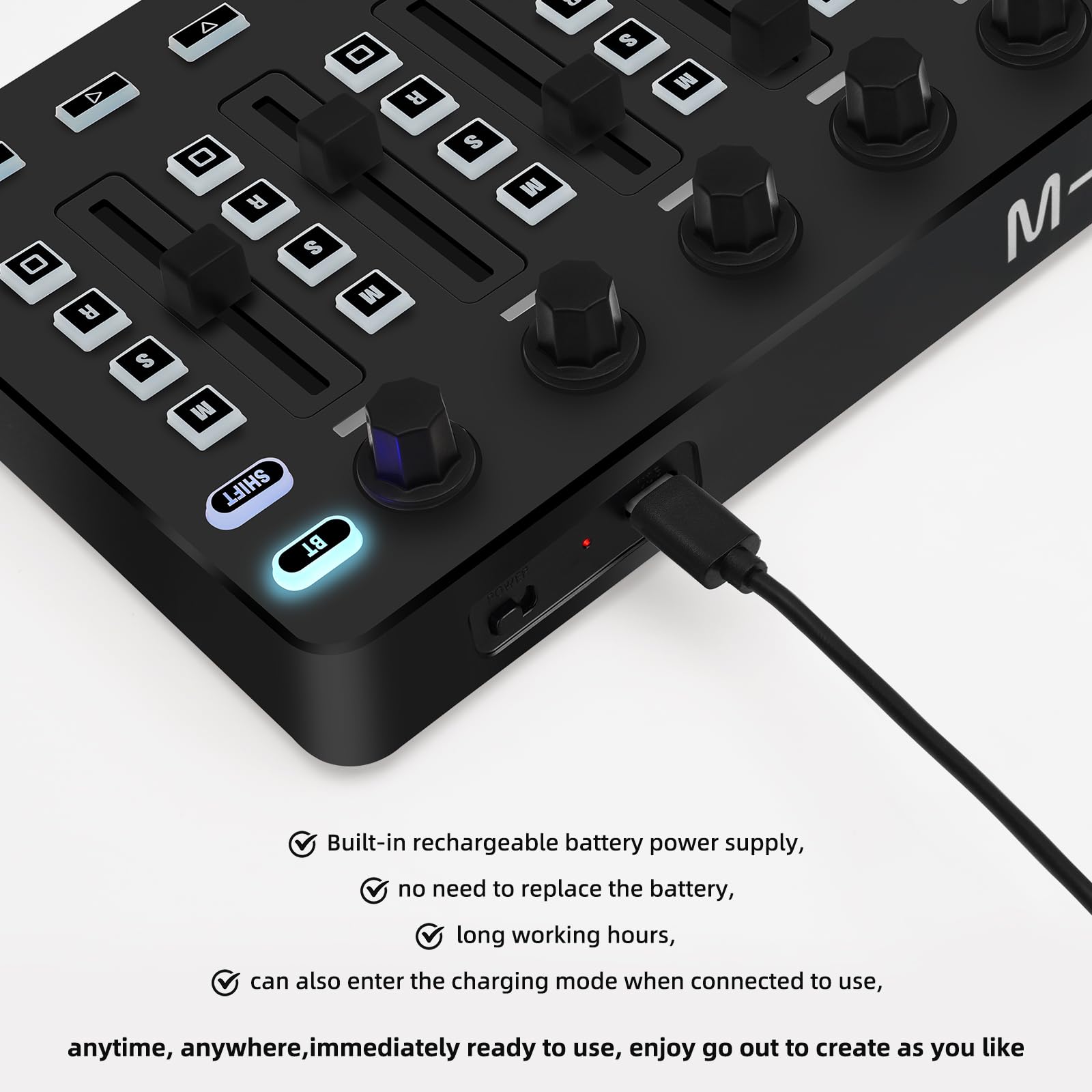 Amazon.com: Wireless Midi Controller Mixer, Bluetooth Semi